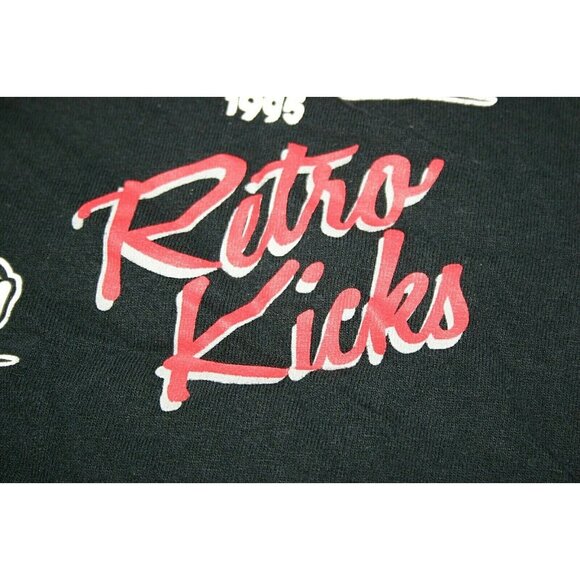Jordan Retro Kicks shoes shirt mens medium black Authentic Classics - Picture 7 of 8